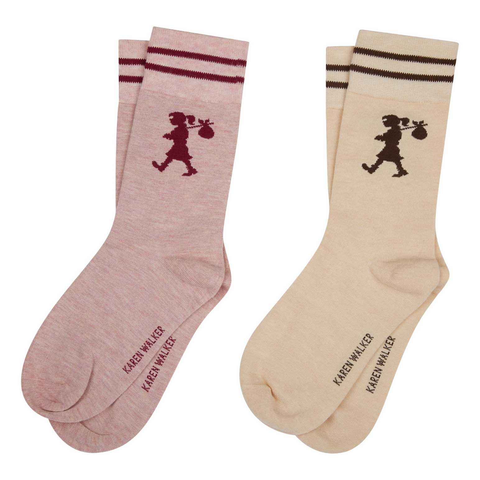 Karen Walker Runaway Girl Socks - 2 Pack